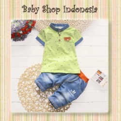 large LU362 Setelan Korean Style hijau